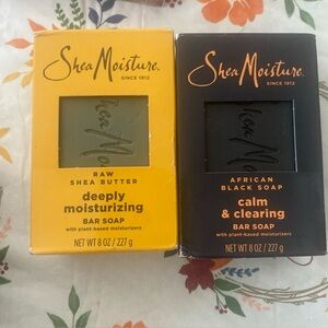 Shea Moisture Raw Shea Butter and‎ African Black Soap Set